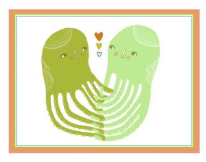 HOLDING HANDS etsy print